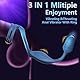 Analplug Sex Spielzeug Analvibratoren Prostata Stimulation für Männer mit Penisring 10 Vibrationsmodi Anal Dildo Vibrator mit Fernbedienung, Prostatamassagegerät Analspielzeug Butt
