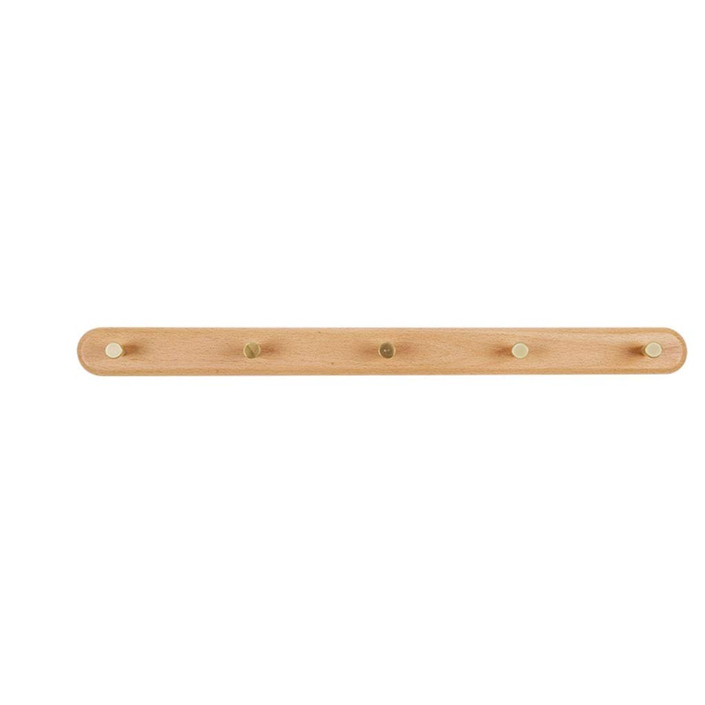 DXTFDHB Wood Coat Rack, Coat Hooks, Wall Mounted, Wooden Hat Rack, Entryway Organizer, Hanger-Handmade(Beech,5Hooks)