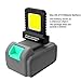High Brightness Floodlight for All Power Tool Batteries, Portable Outdoors LED Work Light Compatible, Job Site LED Worklight for Outdoor Securityand Outdoor Work Fishing Camping