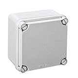 Resistencia al impacto: ik07 IDE EX111 IP65-IP67 Caja Estanca de Derivación con Tapa Opaca y Entradas Pretroqueladas, Gris, 108mm x 108mm x 64mm
