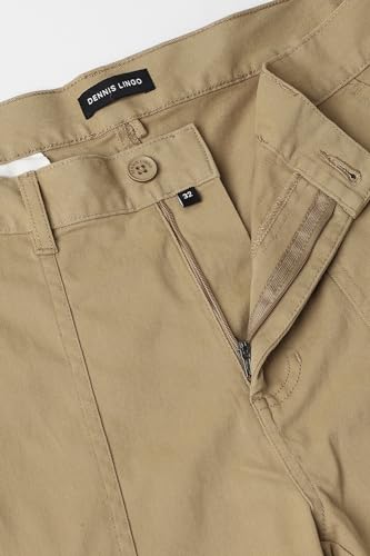 Image of Dennis Lingo Mens Cotton Lycra Mid Rise Relaxed Fit Solid Trousers