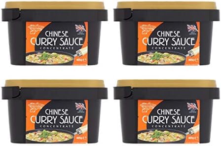WaNaHong Goldfish Chinese Takeaway Curry Sauce Paste Concentrate 405g Original (Box of 4 Tub)