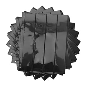 Abaodam 10 Blatt Briefmarken Album Schwarz