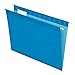 Pendaflex Reinforced Hanging File Folders, Letter Size, Blue, 1/5 Cut, 25/BX (4152 1/5 BLU)