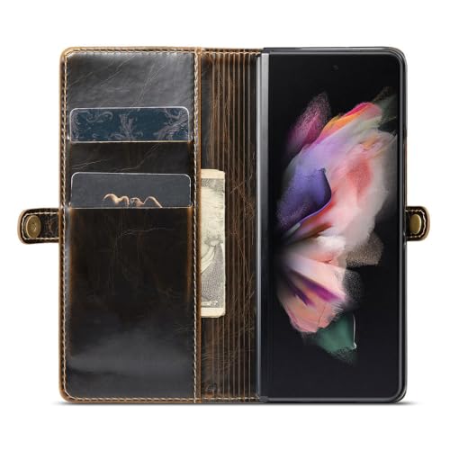 Étui pour Samsung Z Fold 5 antichoc avec compartiment carte de crédit - 4
