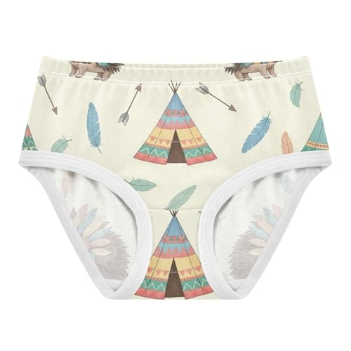 Classical Cute Hedgehogs Beige Toddlers Underwear Floral 2t Cotton Panties Little Girl Personalized Briefs Underpants