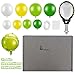 LaRandom 108 Pcs Tennis Party Decorations Tennis Balloon Arch Garland Kit White Green Yellow Foil Latex Balloons for Sports Themed Birthday Women Men Party Decorations Supplies
