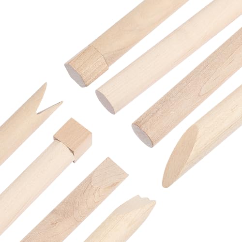 Kit d'outils en bois pour pâte à modeler et argile créative - 8
