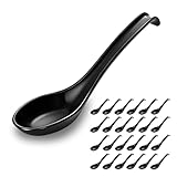 Kyraton Asian Soup Spoon Set of 24 with Long Handle Easy to Hold...