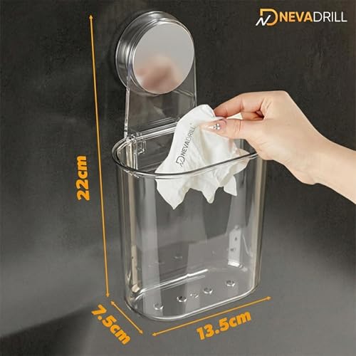 Image of Toothbrush Holder Wall Mounted, Strong Self Adhesive No Drill Bathroom Organizer for Toothbrush, Toothpaste & Razor, Waterproof Storage Holder (Pack of 1) [ND-43812]
