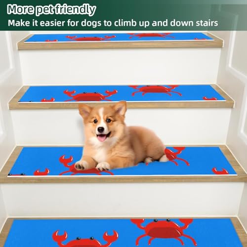 Tapis d'escalier antidérapants pour protéger le bois des griffures