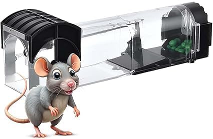 Humane Mouse & Rat Trap Cage | Reusable Enlarged Smart Rat Catcher for House, Garden & Patio | This 32 cm Rat Trap Cage is Perfect for Any Home Garden Patio (Multicolor)-picture-13