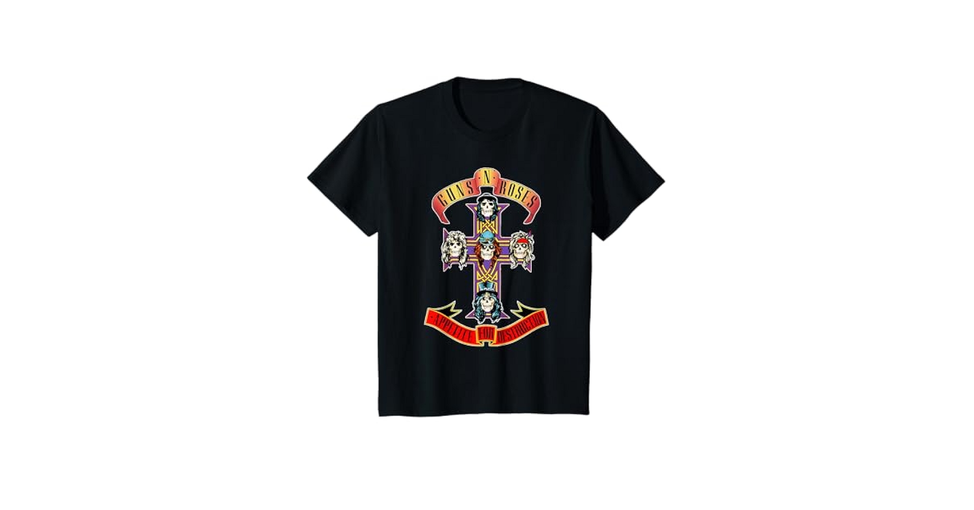 Amazon.com: Youth Guns N' Roses Official Cross T-Shirt