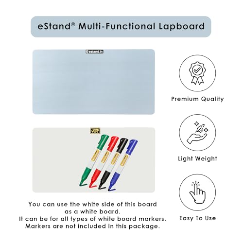 Image of Lap Board for Study | Home | Dining | Office | Laptop | Computer Desk | Reading & Writing | Multi-Purpose | Made in India | (Pine, Lap Board 14 inchX23 inch Pine)