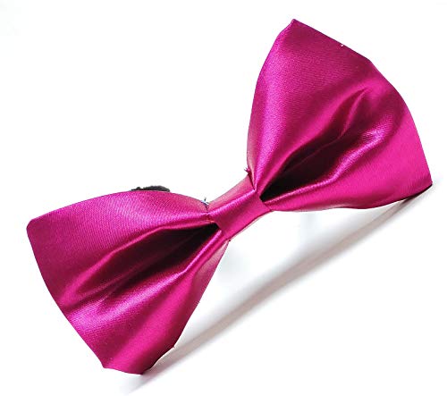Image of JAGMOOLYA Products The Perfect Classic Satin Pre-Tied Bow Tie Formal Solid Tuxedo Bowtie Adjustable Length Many Colors and Styles Bow for Adults and Children