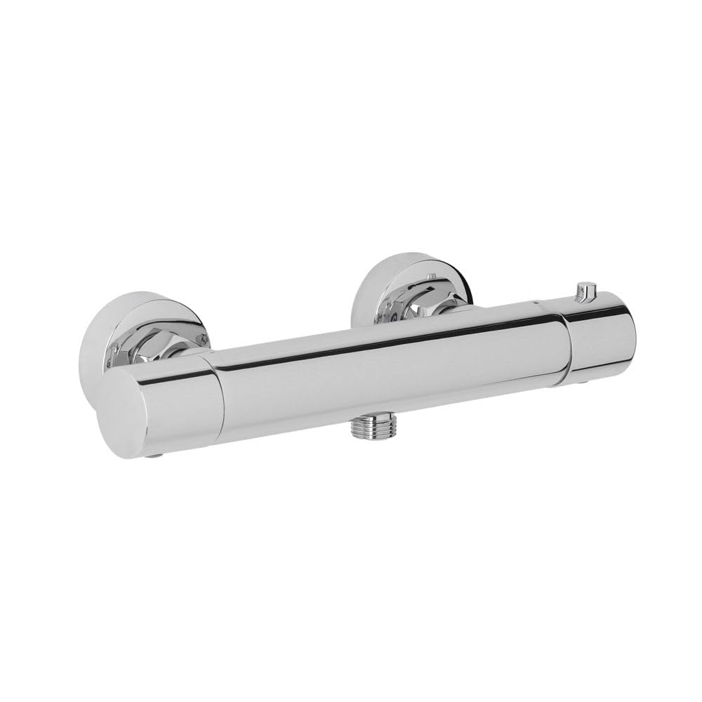Milano Chrome Elsie Round Thermostatic Bar Mixer Shower Valve