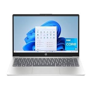 HP Portátil de 14 pulgadas, pantalla HD, Intel Core i3-N305, 8 GB de RAM, SSD de 256 GB, gráficos Intel UHD, Windows 11 Home en modo S, plata natural, 14-ep0299nr