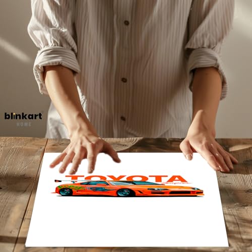 Image of BLINKART Toyota Supra MK4Car Posters Sticker Gift Items for Boys Room Wall Decor || Comes with Double-Sided Tape|| Decoration Bedroom Living Room Office Studio Decor | 12x18 In (A3) - CAR-276