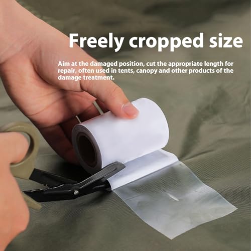 Image of Inflatable Patch Repair Kit Waterproof Heavy Duty, Clear PVC Repair Tape for Bounce House, Tent, Canvas, Canopy, Pool Floats