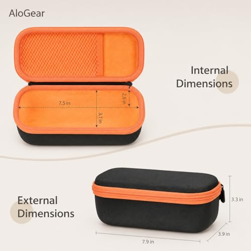 Image of Travel Carry Case for New JBL Flip 7, 6, 5, 4, 3 Portable Speaker, Shockproof, Dustproof, Protective Cover Storage Bag (EVA Box Orange)