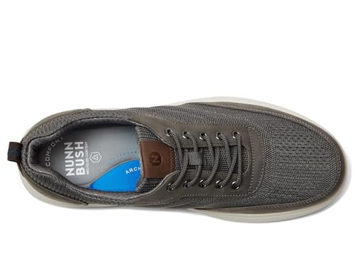 Image of Nunn Bush Ponte Knit Moc Toe Sneakers Hybrid Oxford Casual Lightweight Athletic Style Lace Up