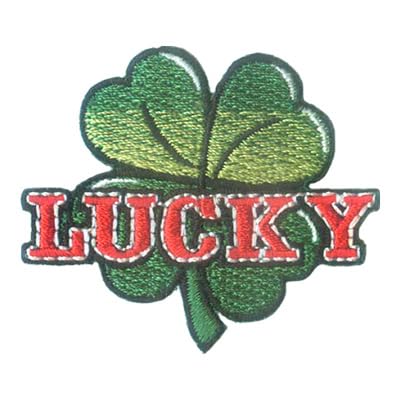 Lucky Shamrock Clover - Irish - Embroidered Iron on Patch