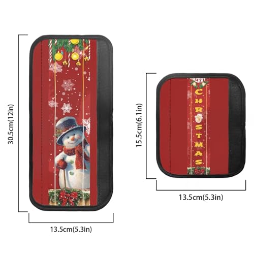 Image of Christmas Refrigerator Handle Covers Set of 6 Snowman Kitchen Appliance Handle Covers Non-Slip Washable Autumn Pumpkin Fridge Door Handle Protector, Keep Off Fingerprints,Food Stains