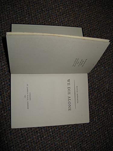 We die alone B00005X539 Book Cover