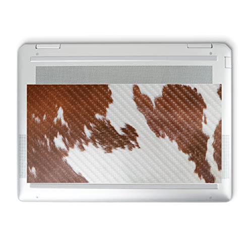 Image of MightySkins Carbon Fiber Skin Compatible with HP Spectre x360 14 inch (2022) Full Wrap Kit - Cow Hide | Protective, Durable Textured Carbon Fiber Finish | Easy to Apply | Made in The USA