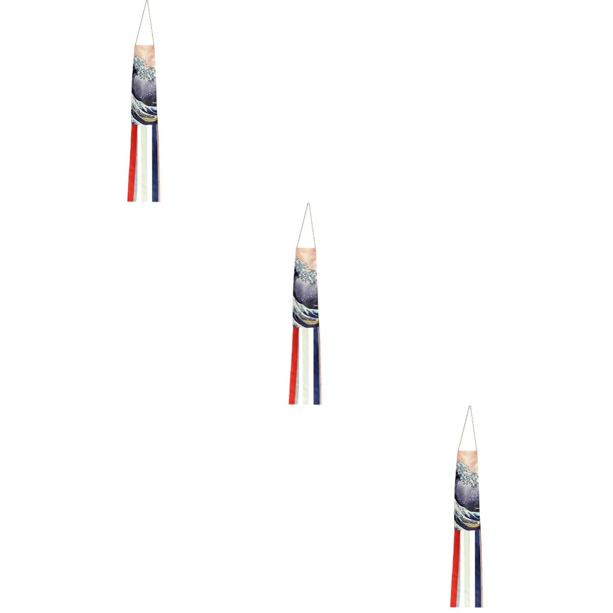 Koinobori Milisten Lot de 3 drapeaux à air japonais de décoration extérieure pour maison et bateau