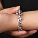 YOHAX Dark Thorn Cat Eye Bracelet Copper Hip Hop Fashion Trendy Accessories