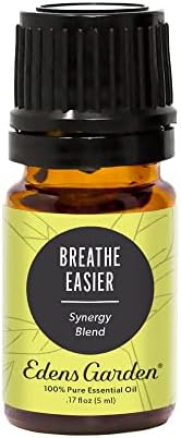 Edens Garden Breathe Easier Essential Oil Synergy Blend, 100% Pure Therapeutic Grade (Undiluted Natural/Homeopathic Aromatherapy Scented Essential Oil Blends) 5 ml