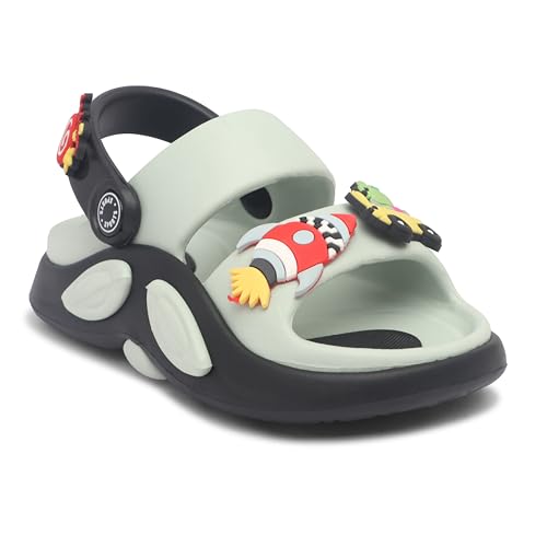 Image of Kids Cartoon Character Sports Sandals Lightweight Soft Sole Slip-On Sandals with Adjustable Back Strap for Boys & Girls