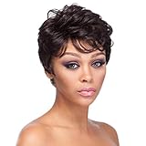 HELLORSO V Part Wig Fashion Party Straight Handsome Wigs No For Daily Front Gentlemen Classic Wig Love Story Brown