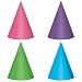 Amscan Purple & Teal Foil Cone Party Hats Party Supplies, Purple and Teal, 7", 12ct