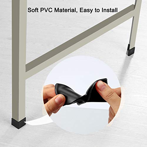 Almohadillas para patas de muebles Sourcingmap de PVC, pack de 8 unidades protectoras 7