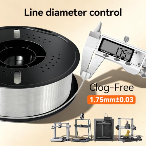 Image of Kingroon PLA Plus（PLA+） 3D Printer Filament, 10 Rolls, Dimensional Accuracy + /- 0.03 mm, 10kg Spool(22lbs), 1.75 mm, Gray