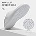 LOCFIR Womens Barefoot Shoes Minimalist Fashion Sneakers Zero Drop Wide Width Toe Box Arch Support Comfortable Gym Tennis Walking Work Flats Road Running Size 10，White