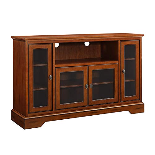 image for Walker Edison Traditional Wood Universal TV Stand for TV's up to 58