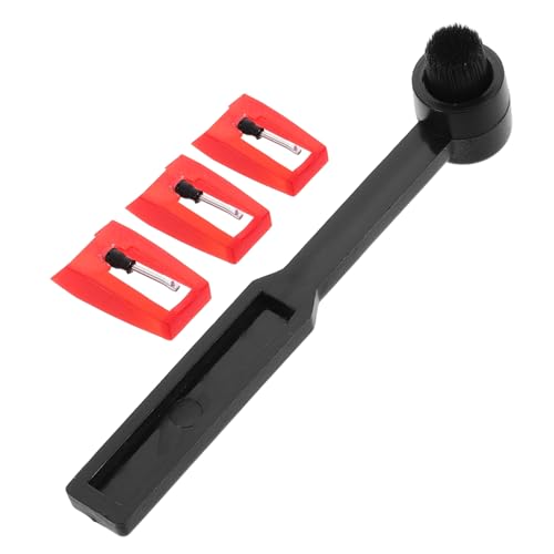 ibasenice Universal Stylus Cleaner for Record Player Replacement Needle and Brush Set