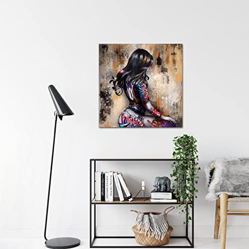 Kreative Arts Canvas Pop Art Wall Art Body Graffiti Street Art Canvas Wall Art Pictures Prints For Living Room Office Home Decoration 24X24Inch #TOP2