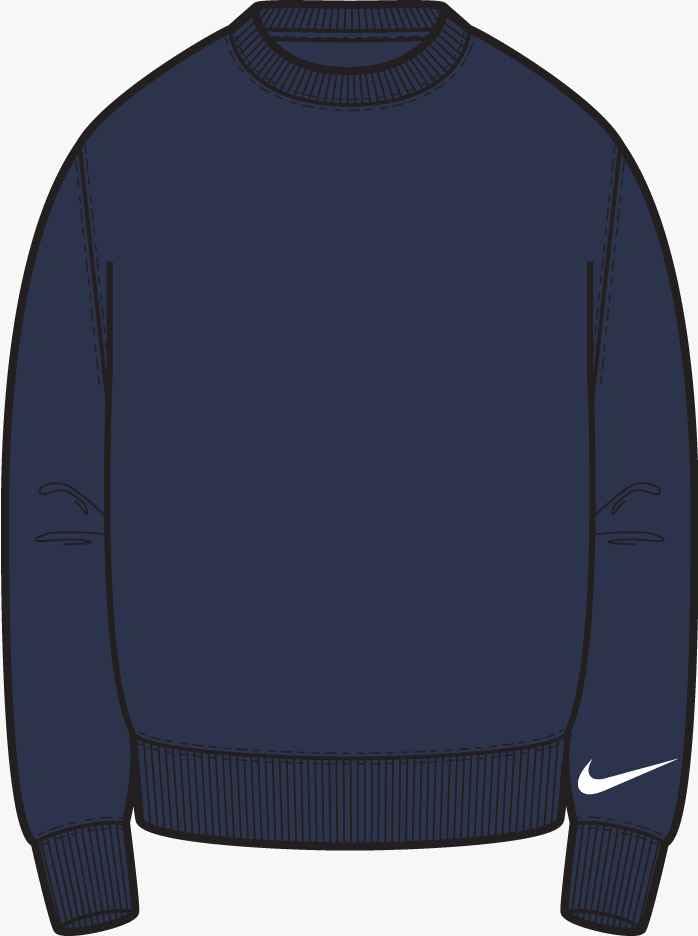 Sweater Nike Park26 vêtement molleton col rond bébé fille