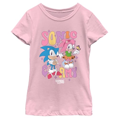 Fifth Sun Girl's Sonic the Hedgehog Cute Couple T-Shirt