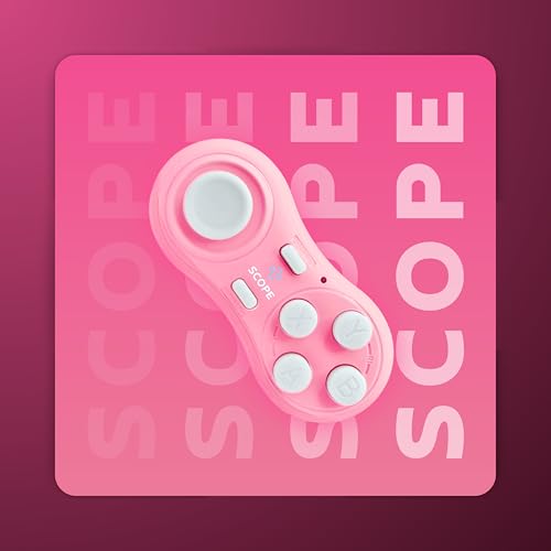 Image of Scope Remote- Remote for Anki. Customizable with Anki Add-on, Compatible with Windows, Mac, iOS, iPad, and Android. Quizlet Compatible, Anki Controller. Pearl Pink, Plus (16-18 Hours Battery)