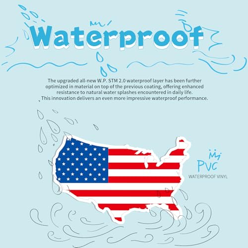 Image of World Map Stickers - Premium Country Flag Stickers Set - Durable World Flags and Country Sticker Waterproof Decals for Car Bumper /Truck /Motorcycle /Helmet /Laptop /Window /Box