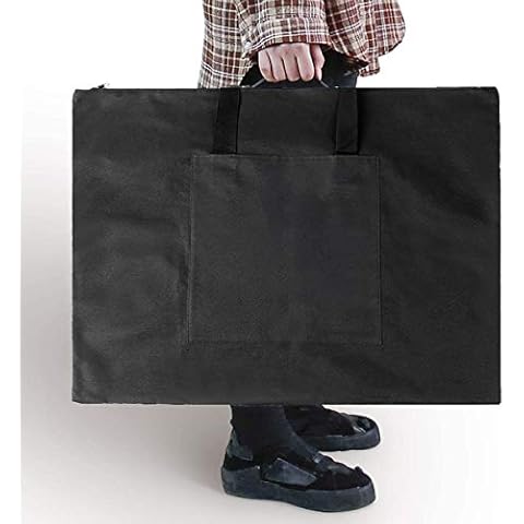 A2 Canvas Art Portofolio Carrying Bag,Artist Multifunctional Waterproof Drawing Sketch Board Bag Portfolio Folder for Artwork Drawing Painting Photography or Poster Art Supplies Tote Bag Organizer Cover