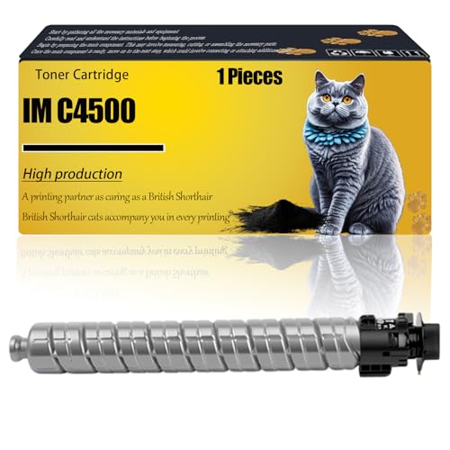 WZLAD Cartucho de tóner IM C4500 Compatible con Ricoh de Alto Rendimiento. Reemplazo para impresoras IM C4500, IM C5500, IM C6000. Negro. Imprimible: 33 000 páginas.(Black)
