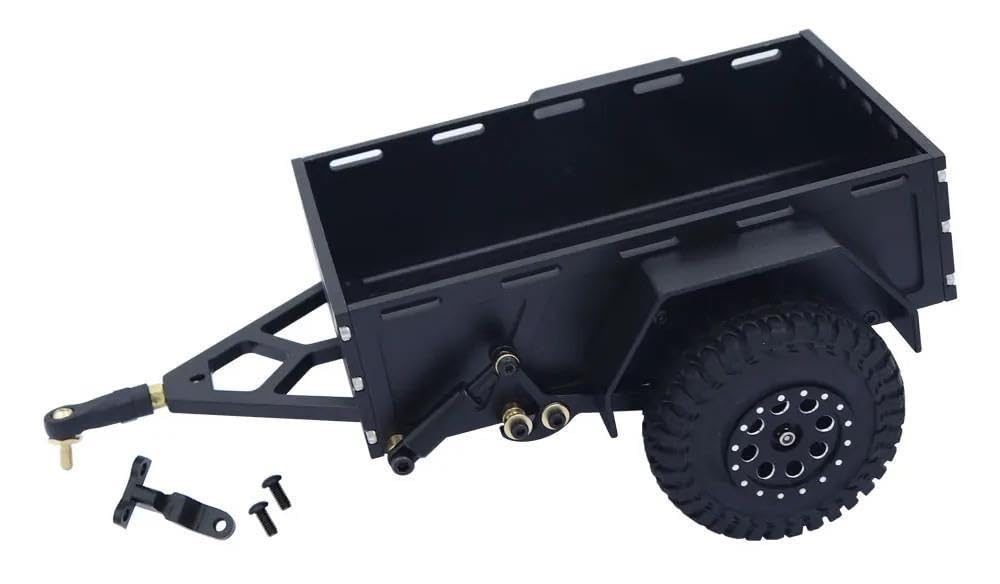 Przyczepa RC 1:18 Aluminiowa Platforma Laweta do Modeli Terenowych