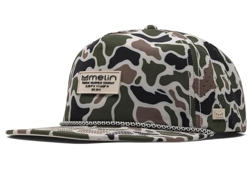Image of melin A-Game Hydro, Performance Snapback Hats, Water-Resistant Baseball Caps for Men & Women, Golf, Running, or Workout Hat