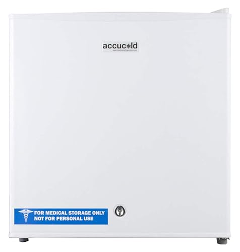 Accucold Compact Freezer, Countertop Freezer, 1.4 cu.ft. Capacity, White- FS24L